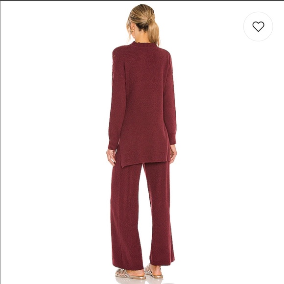 SOLD✨FREE PEOPLE Harper Set Pretty Berry Sweater Pants - Picture 3 of 14